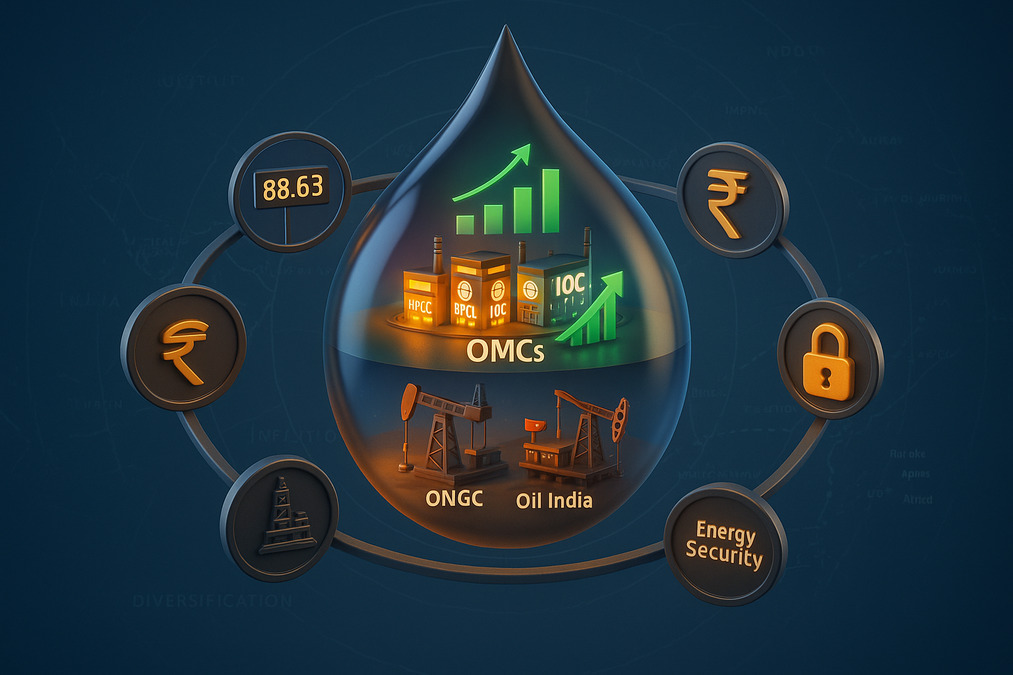 Oil & Gas India: Navigating the Impact of Falling Crude Prices on ONGC, OMCs, and India’s Energy Security